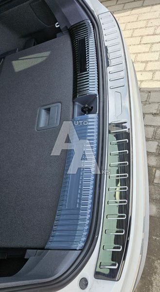 Зовнішня накладка заднього бампера для Volkswagen ID6/ID6X 2021 2022 2023 2024 2025 чорний глянець 00269 фото