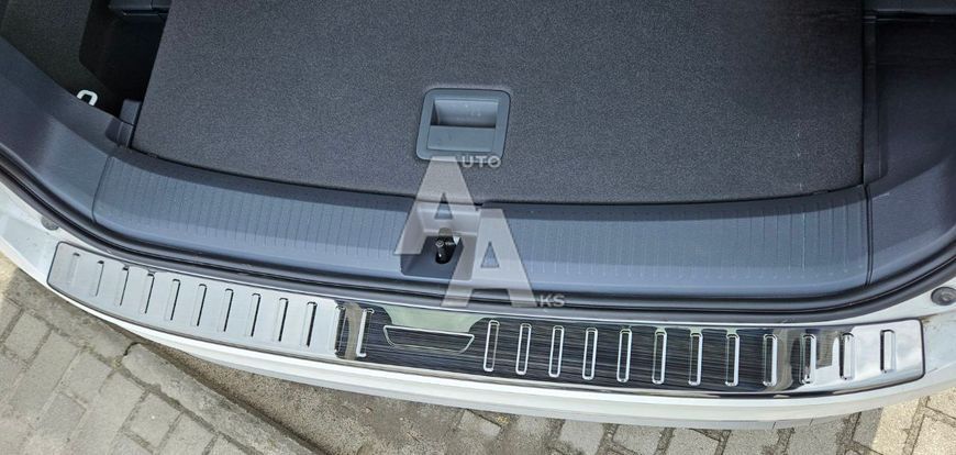 Зовнішня накладка заднього бампера для Volkswagen ID6/ID6X 2021 2022 2023 2024 2025 чорний глянець 00269 фото