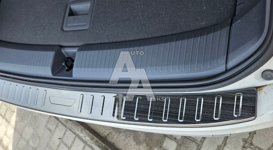 Зовнішня накладка заднього бампера для Volkswagen ID6/ID6X 2021 2022 2023 2024 2025 чорний глянець 00269 фото