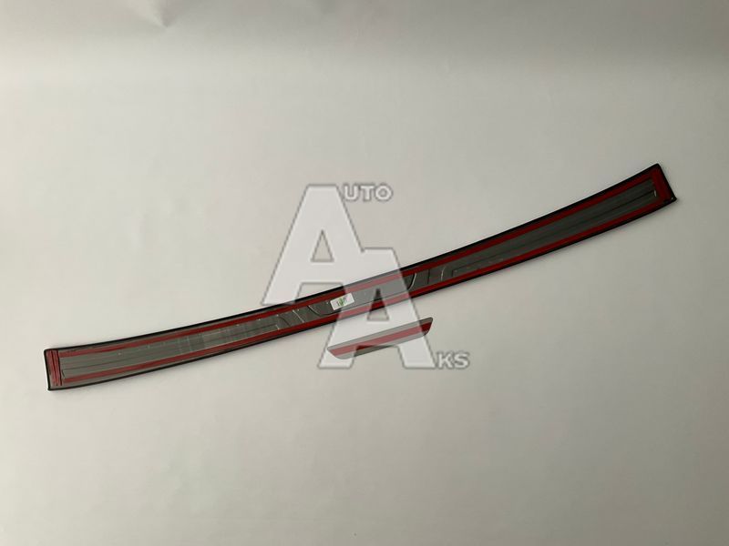 Зовнішня накладка заднього бампера Toyota RAV4 2019 2020 2021 2022 2023 2024 2025 чорний глянець 00050 фото