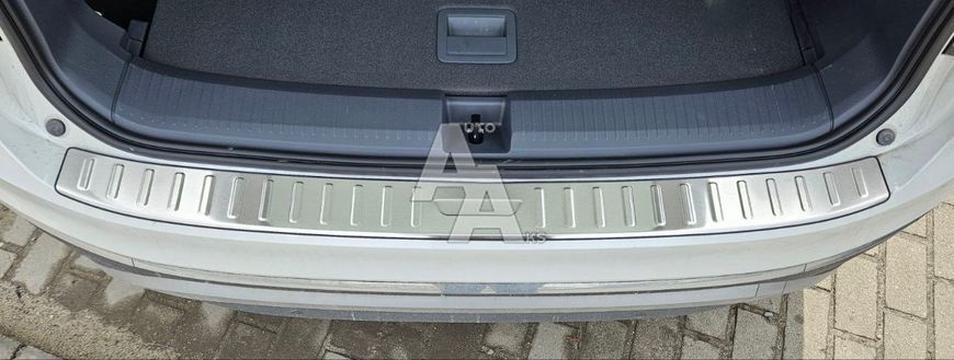Зовнішня накладка заднього бампера для Volkswagen ID6X 2021 2022 2023 2024 2025 сріблястий 00271 фото
