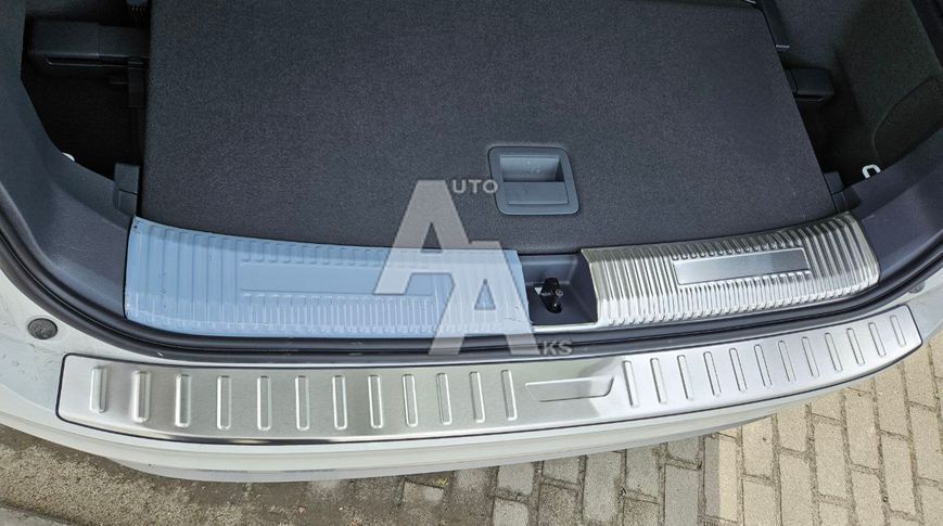 Зовнішня накладка заднього бампера для Volkswagen ID6X 2021 2022 2023 2024 2025 сріблястий 00271 фото