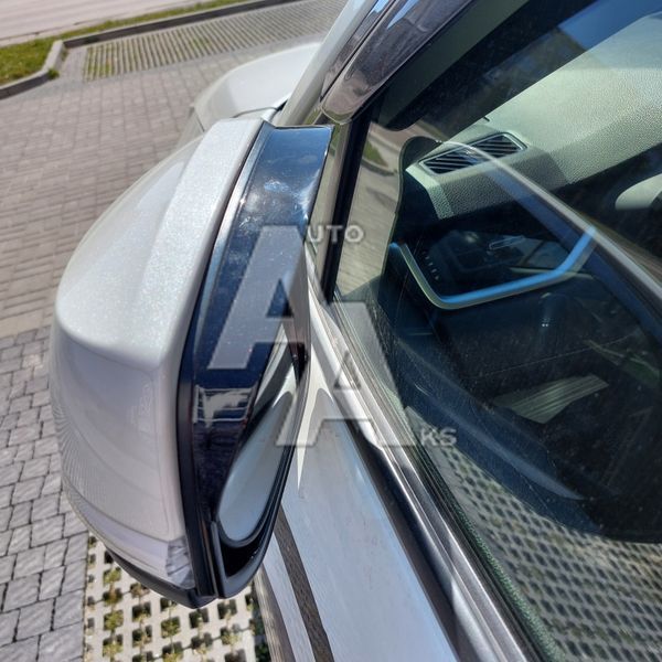 Комплект накладок на дзеркала для Toyota RAV4 2019 2020 2021 2022 2023 2024 2025 чорний глянець 00159 фото