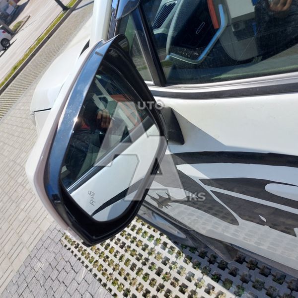 Комплект накладок на дзеркала для Toyota RAV4 2019 2020 2021 2022 2023 2024 2025 чорний глянець 00159 фото
