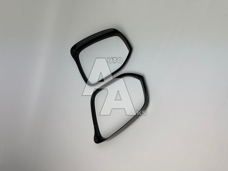 Комплект накладок на дзеркала для Toyota RAV4 2019 2020 2021 2022 2023 2024 2025 чорний глянець 00159 фото