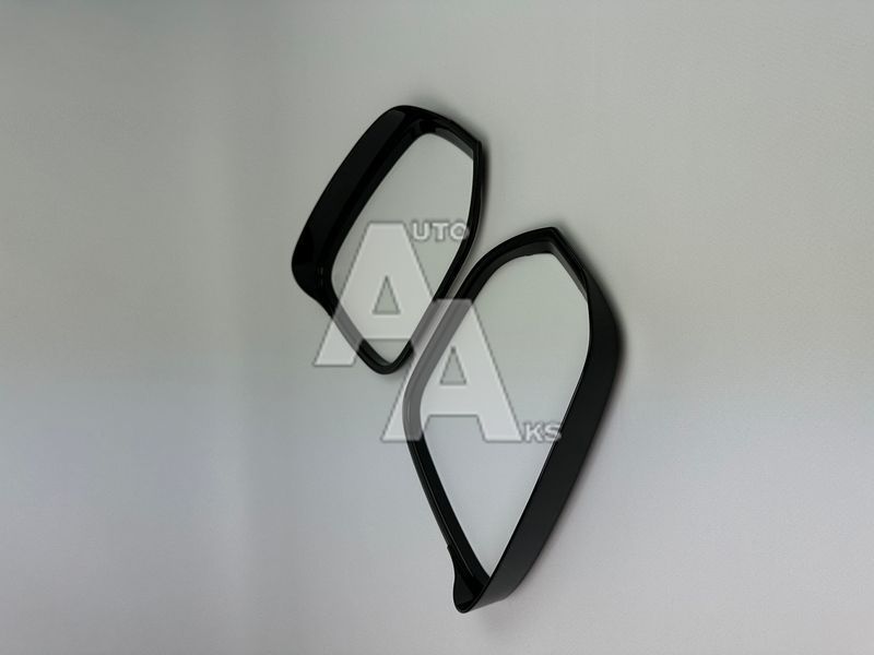 Комплект накладок на дзеркала для Toyota RAV4 2019 2020 2021 2022 2023 2024 2025 чорний глянець 00159 фото