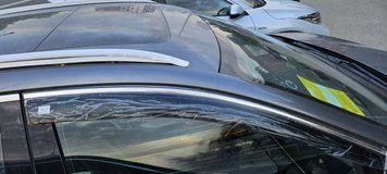 Комплект дефлекторів вікон Nissan Ariya 2022 2023 2024 2025 димчатий 00273 фото