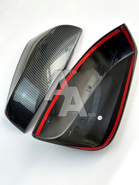 Комплект накладок на дзеркала для Toyota RAV4 2019 2020 2021 2022 2023 2024 2025 карбон 00181 фото